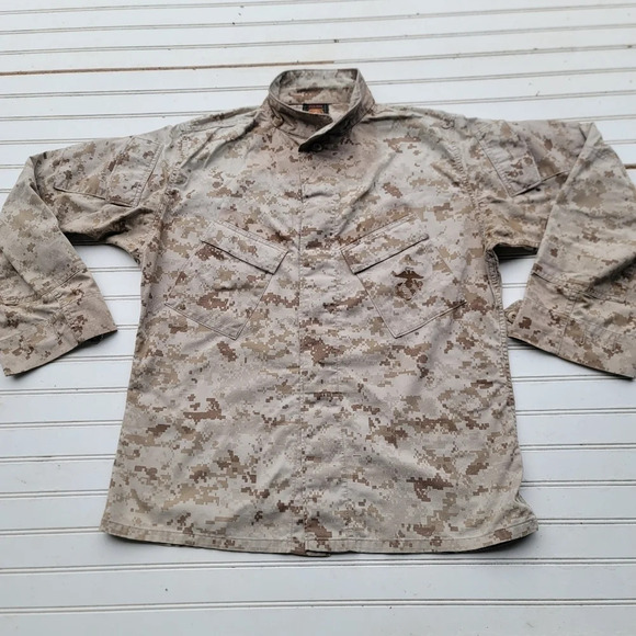 Propper USMC Marines Camouflage Button Up Tactical Long Sleeve Mens Med Regular - Picture 1 of 12